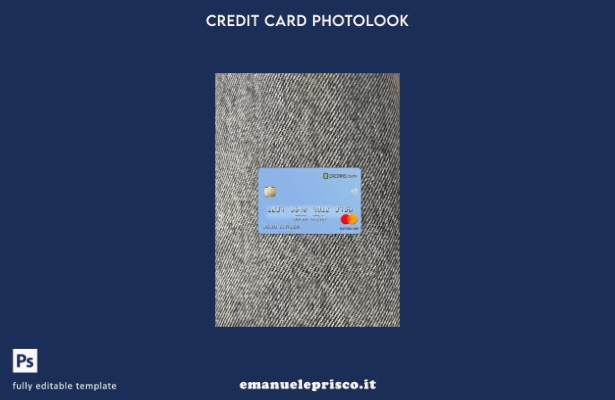 stile verificato modello frontale Photolook Albania Credins bank mastercard